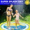 Kids Sprinklers for Outside, Splash Pad for Toddlers & Baby Pool 3-in-1 60" Water Toys Gifts for 1 2 3 4 5 Year Old Boys Girls Splash Play Mat (Ocean)